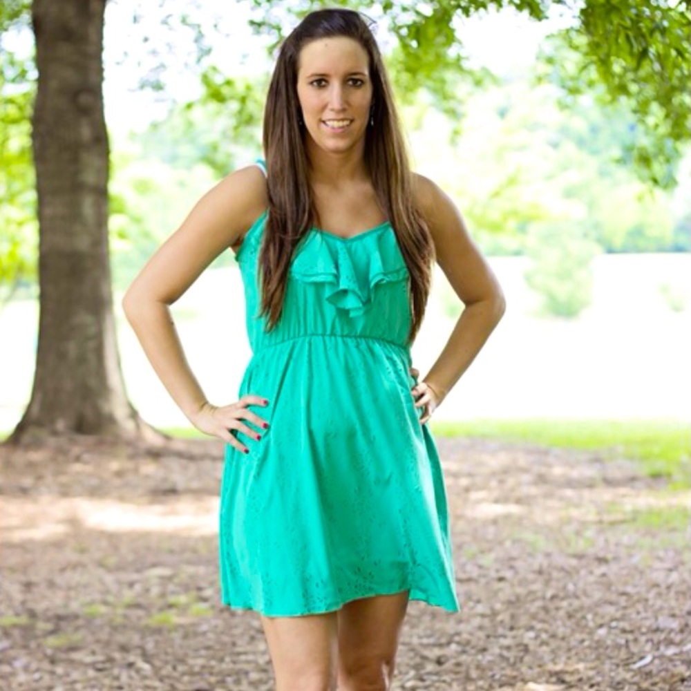 New adorable green tank dress